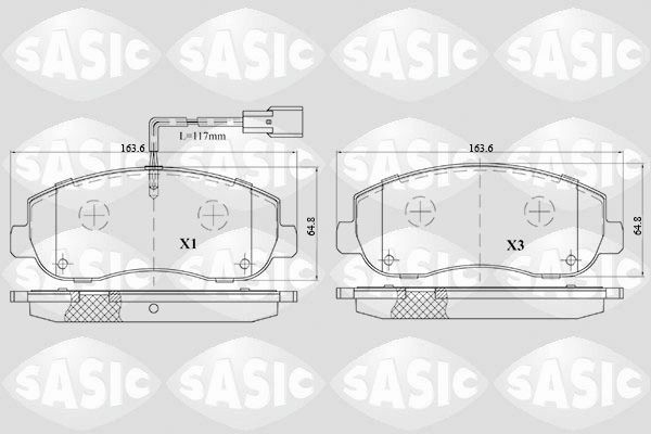 SASIC 6214022: Piduriklotsid Esisild