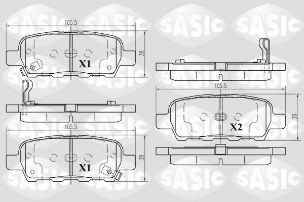 SASIC 6214025: Piduriklotsid Tagasild