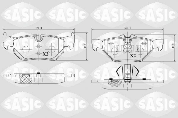 SASIC 6216012: Piduriklotsid Tagasild