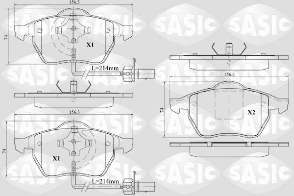 SASIC 6216013: Piduriklotsid Esisild