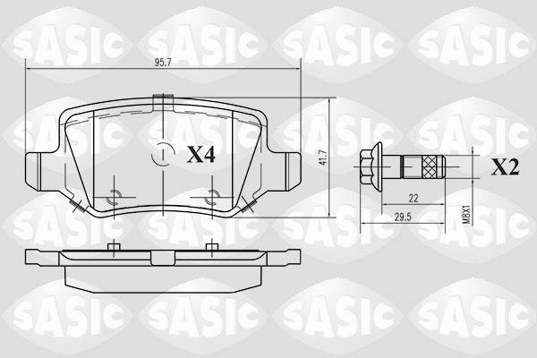 SASIC 6216021: Piduriklotsid Tagasild