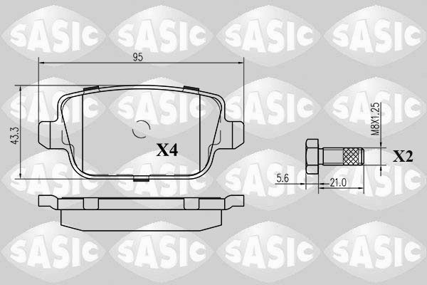 SASIC 6216023: Piduriklotsid Tagasild