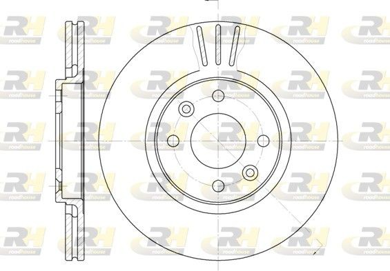 ROADHOUSE 6236.10: Piduriketas Esisild, Ø: 265mm, õhutusega, Ø: 265mm