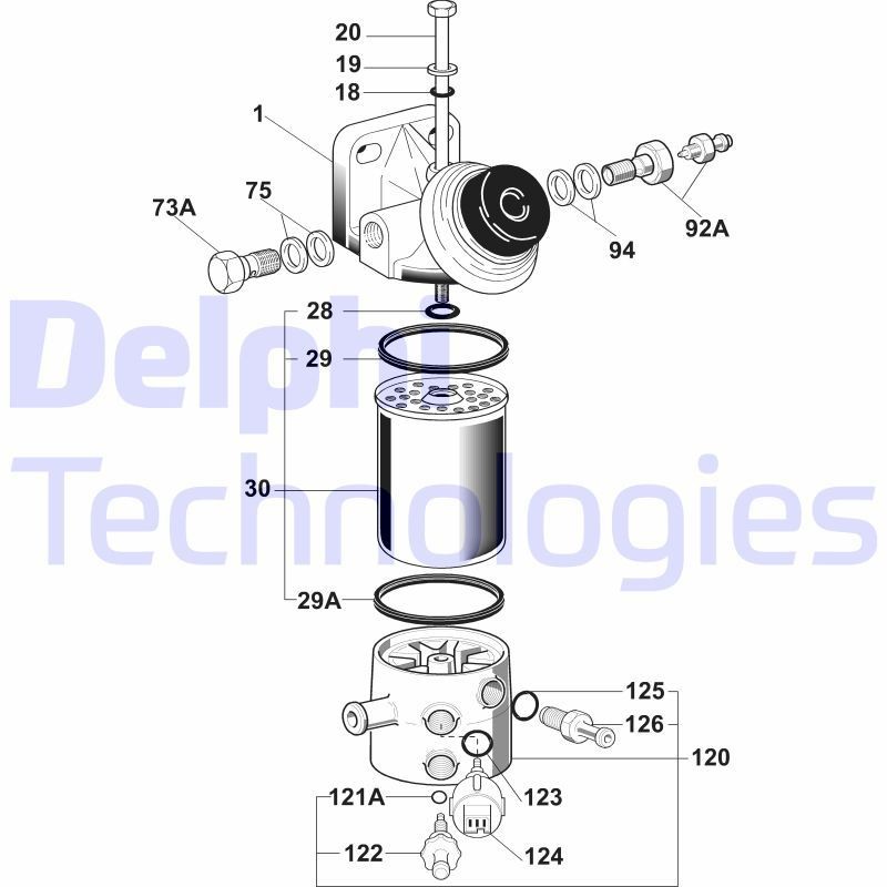 DELPHI 6260B625B: Kütusefilter