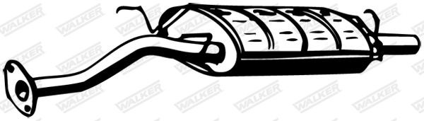 WALKER 15131: Πίσω σιλανσιέ χωρίς εξαρτήματα τοποθέτησης