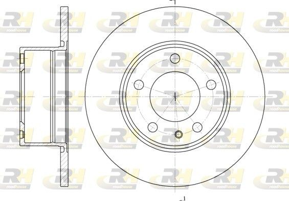 ROADHOUSE 6312.00: Piduriketas Esisild, Ø: 284mm, täis, Ø: 284mm