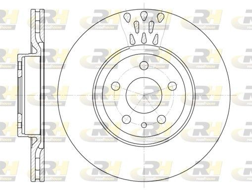 ROADHOUSE 6316.10: Piduriketas Esisild, Ø: 284mm, õhutusega, Ø: 284mm