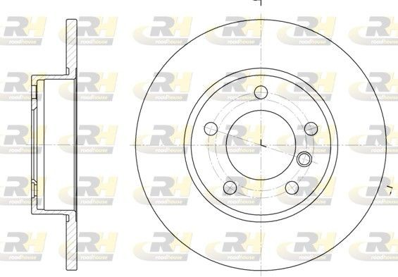 ROADHOUSE 6323.00: Piduriketas Esisild, Ø: 286mm, täis, Ø: 286mm