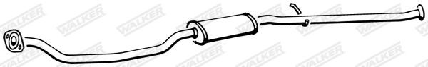 WALKER 17181: Toba esapament intermediara 2120mm, fara piese componente