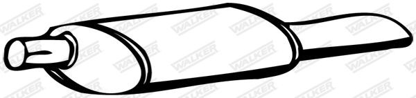 WALKER 17334: Toba esapament finala fara piese componente