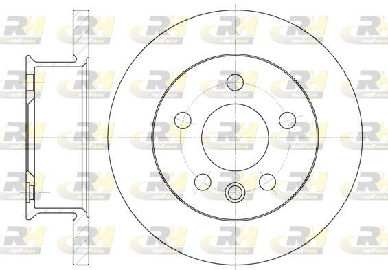 ROADHOUSE 6414.00: Disc de frână punte fata, Ř: 260mm, plin, Ř: 260mm