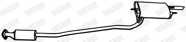 WALKER 18587: Toba esapament finala 2600mm, fara piese componente