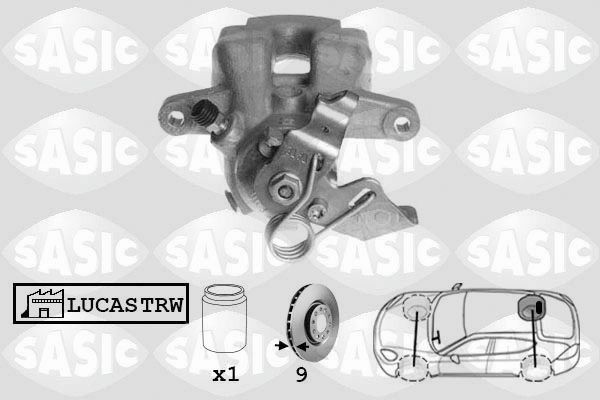 SASIC 6500013: Pidurisadul Tagasild paremal