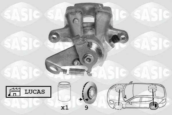 SASIC 6500034: Pidurisadul Tagasild vasakul