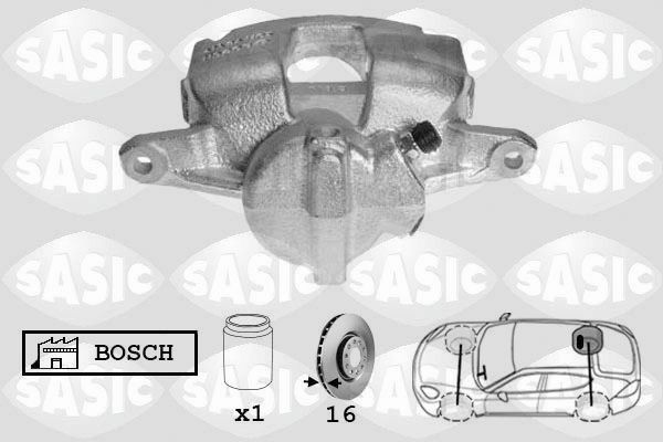 SASIC 6500067: Pinza freno Assale posteriore Dx