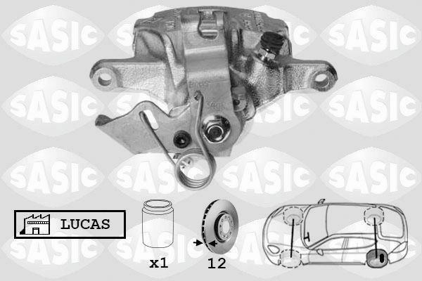 SASIC 6504032: Pidurisadul Tagasild vasakul