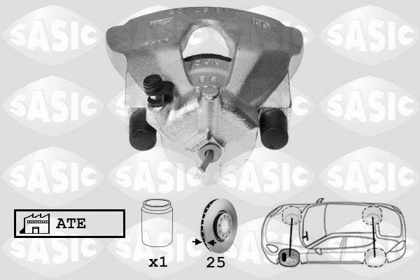 SASIC 6506062: Pidurisadul esisild vasakul