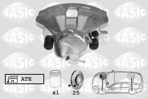 SASIC 6506089: Bremsecaliper framaksel høyre