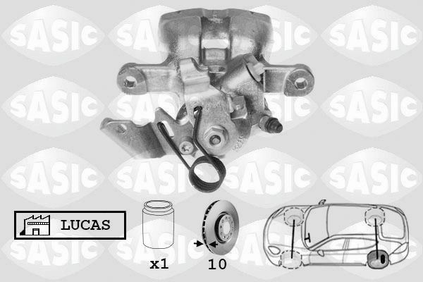 SASIC 6506100: Pidurisadul Tagasild vasakul