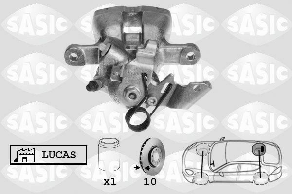 SASIC 6506101: Pidurisadul Tagasild paremal