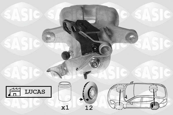 SASIC 6506124: Pidurisadul Tagasild vasakul