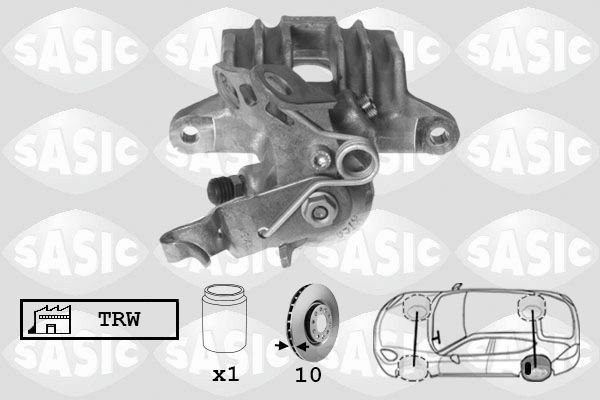 SASIC 6506138: Pidurisadul Tagasild vasakul