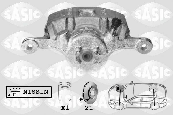 SASIC 6506199: Bromsok framaxel höger