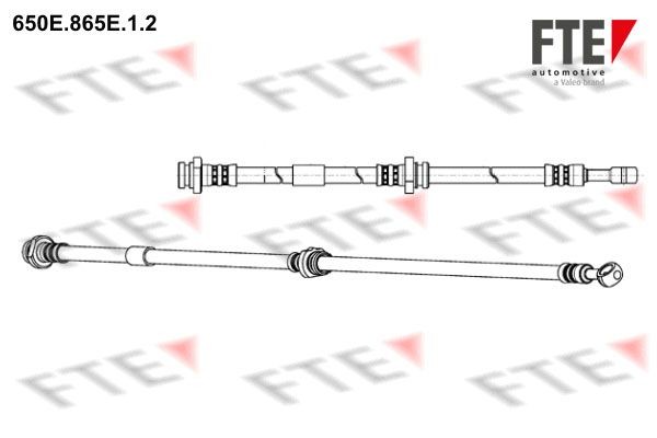 FTE 650E.865E.1.2: Bremžu šļūtene 650mm