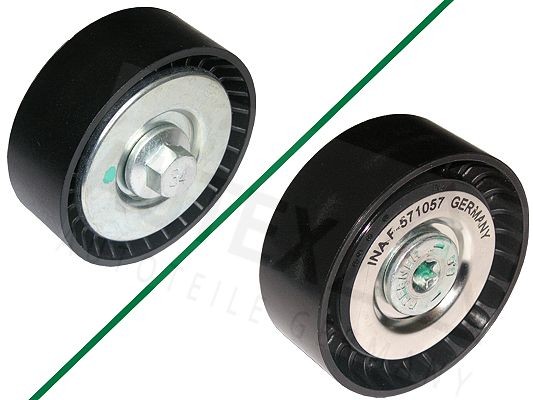 AUTEX 651377: Kreipiantysis skriemulys, V formos rumbuotas diržas Ø: 70mm
