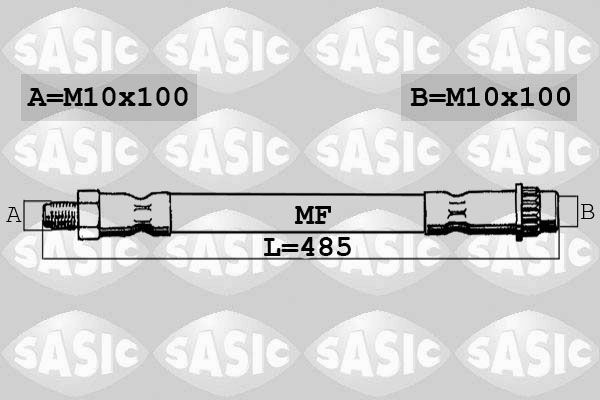 SASIC 6600065: Pidurivoolik Esisild, 485mm