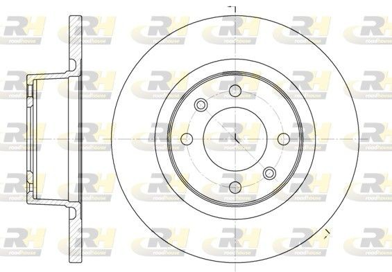 ROADHOUSE 6605.00: Piduriketas Tagasild, Ø: 276mm, täis, Ø: 276mm