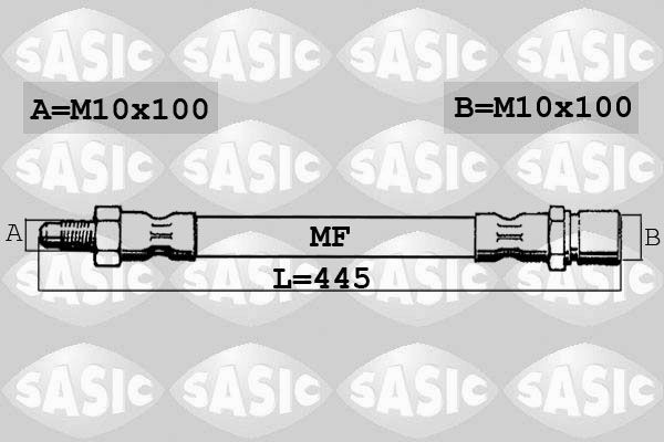 SASIC 6606110: Pidurivoolik Tagasild, 445mm