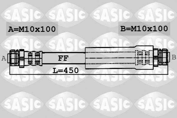 SASIC 6606118: Pidurivoolik Esisild, 450mm
