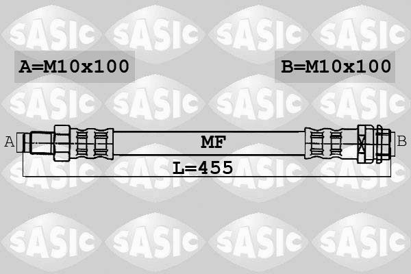 SASIC 6606132: Pidurivoolik Esisild, 455mm