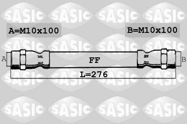 SASIC 6606145: Pidurivoolik Tagasild, 276mm