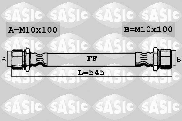 SASIC 6606191: Pidurivoolik Esisild, 545mm