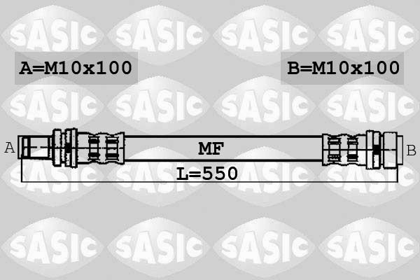 SASIC 6606200: Pidurivoolik Esisild, 550mm