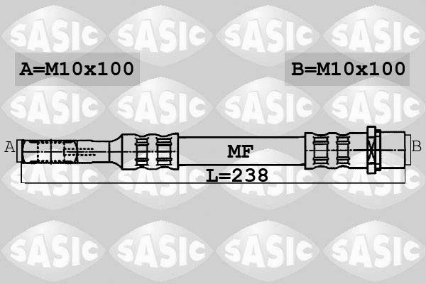 SASIC 6606202: Pidurivoolik Tagasild, 238mm
