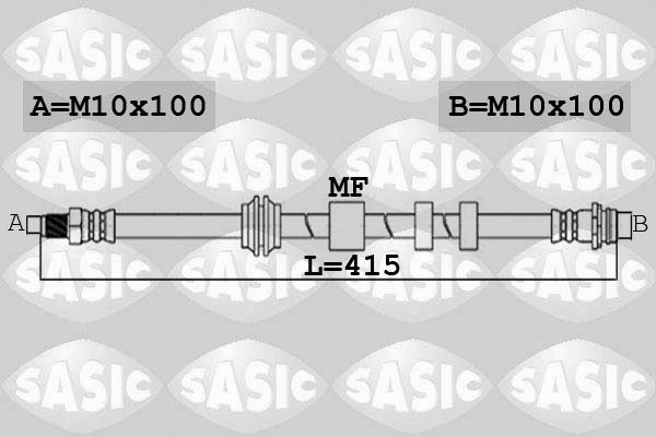 SASIC 6606221: Pidurivoolik Esisild, 415mm