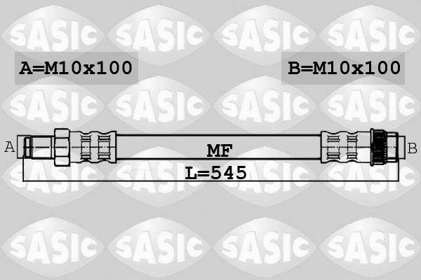 SASIC 6606227: Pidurivoolik Esisild, 545mm
