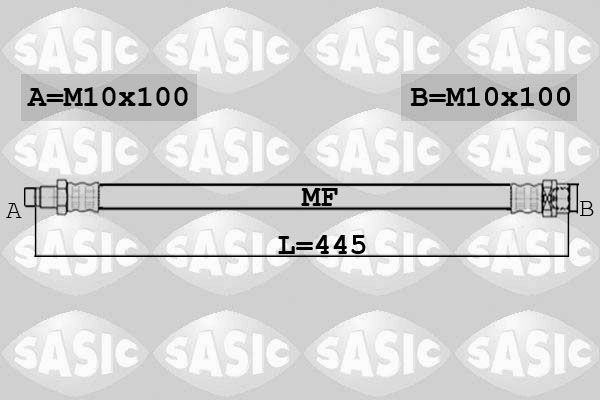 SASIC 6606228: Pidurivoolik Tagasild, 445mm
