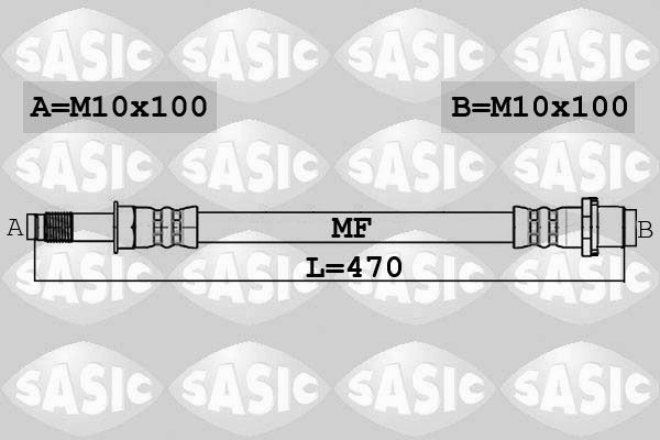 SASIC 6606230: Pidurivoolik Tagasild, 470mm