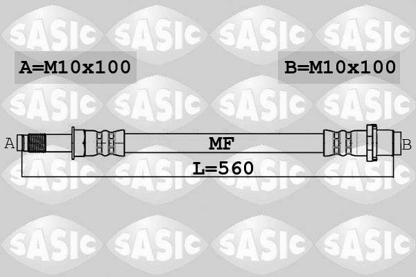 SASIC 6606241: Pidurivoolik Esisild, 560mm