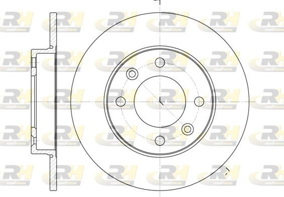 ROADHOUSE 6630.00: Piduriketas Tagasild, Ø: 247mm, täis, Ø: 247mm