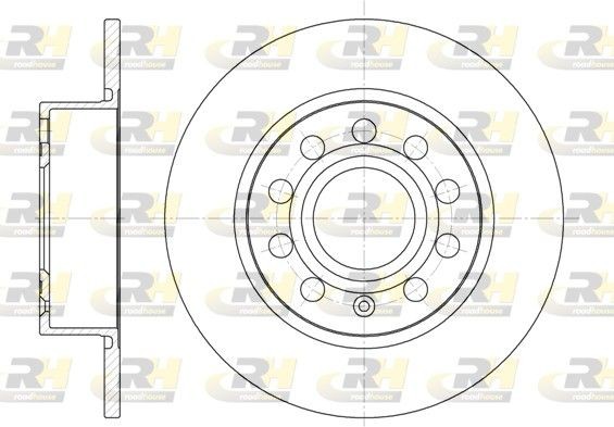 ROADHOUSE 6649.00: Piduriketas Tagasild, Ø: 254,7mm, täis, Ø: 255mm