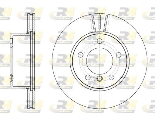 ROADHOUSE 6651.10: Piduriketas Esisild, Ø: 284mm, õhutusega, Ø: 284mm