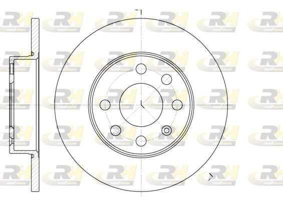 ROADHOUSE 6664.00: Piduriketas Esisild, Ø: 240mm, täis, Ø: 240mm
