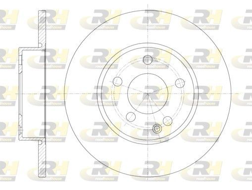 ROADHOUSE 6674.00: Piduriketas Esisild, Ø: 276mm, täis, Ø: 276mm