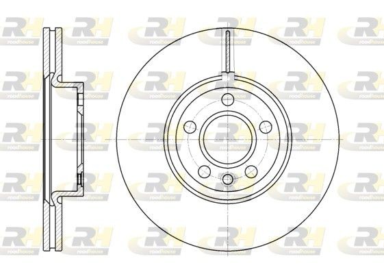 ROADHOUSE 6728.10: Piduriketas Esisild, Ø: 313mm, õhutusega, Ø: 313mm