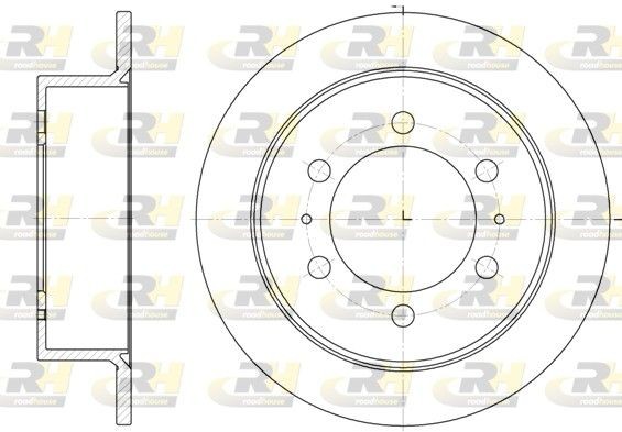 ROADHOUSE 6784.00: Piduriketas Tagasild, Ø: 299mm, täis, Ø: 299mm